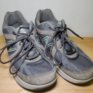 New Balance MW877GT Men’s 9.5D Walking Shoes – Gray Suede Mesh Comfort Sneakers